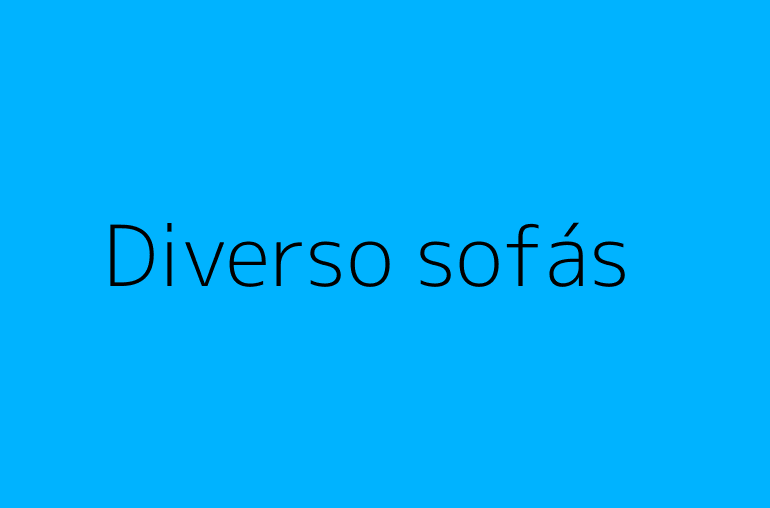 Diverso sofás